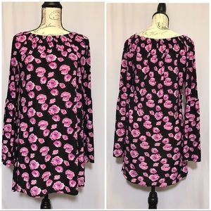 WestLoop Women’s Black/Pink Floral TunicTop Sz XL